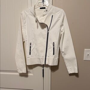 a.n.a Women's White Utility Jacket